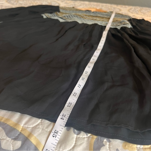 FREE PEOPLE Black Late Night Picnic
Embroidered Smock Mini Dress, Small - Picture 9 of 11